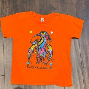 Gildan Vibrant Orange Kids Tee